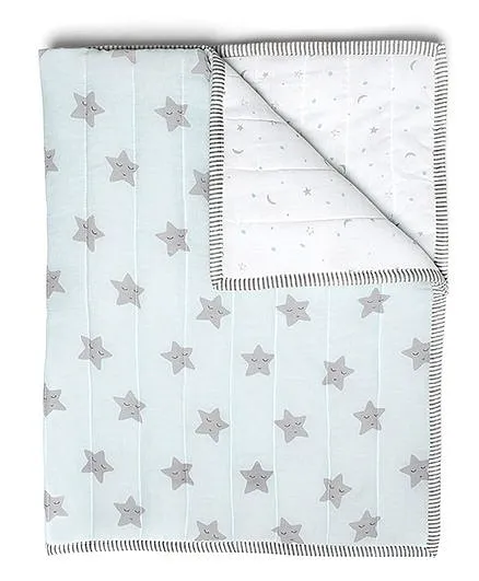 Masilo Quilted Blanket Star Print - Blue