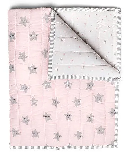 Masilo Quilted Blanket Star Print - Pink