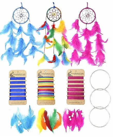 Asian Hobby Crafts DIY Dream Catcher Kit - Multicolour