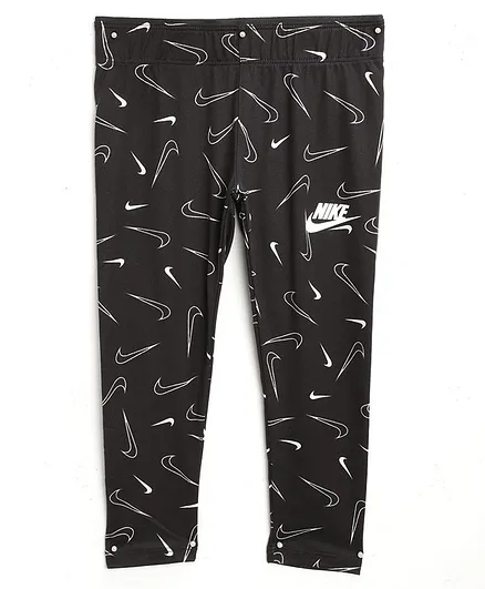 Nike Swooshfetti Full Length Leggings - Black