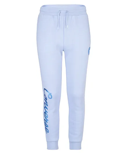 Converse Printed Logo Full Length Joggers - Blue Heron