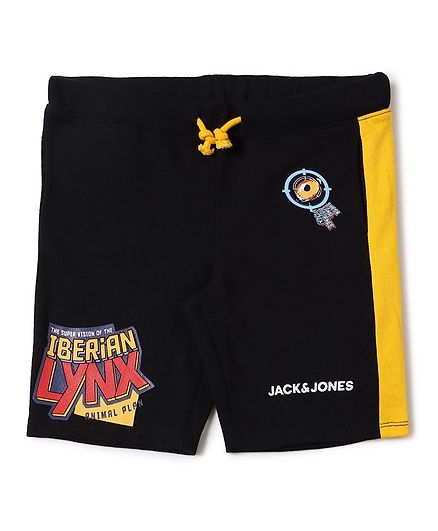 Jack & Jones Junior Printed Shorts - Black