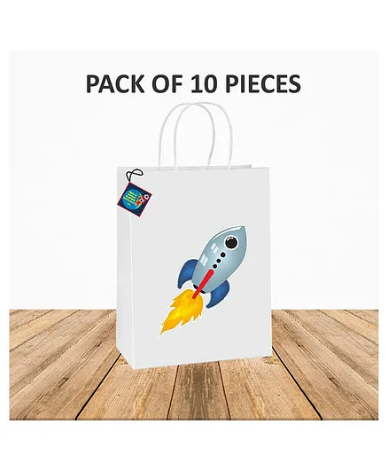 Untumble Space Gift Bags White - Pack of 10