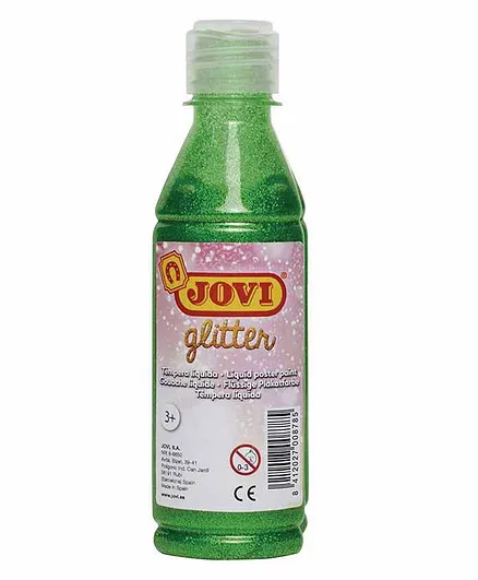 Jovi Tempera Liquid Glitter Sparkle Poster Water Colour Green - 250 ml