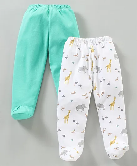Ben Benny Bootie Leggings Pack Of 2 - White Blue