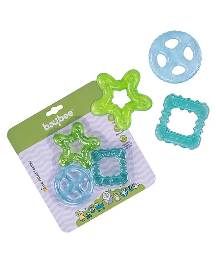 Baybee Premium Quality Non-Toxic BPA-Free Natural Silicone Teether - Multicolour