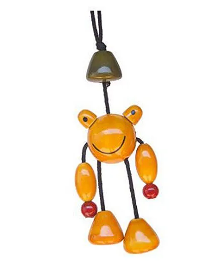 Fairkraft Creations Frog Wooden Wind Chime - Multicolour