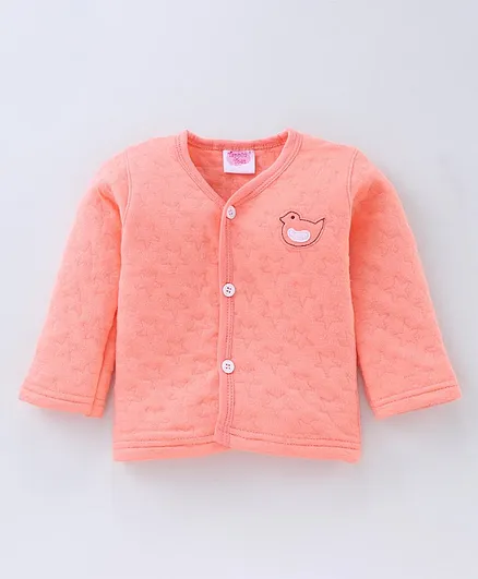 Tappintoes Full Sleeves Vests Unisex PEACH S