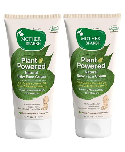 Mother Sparsh Plant Powered Natural Baby Face Cream - 50 gm ( Pack of 2 )