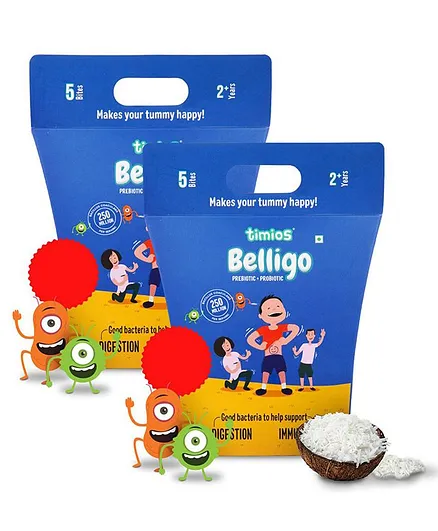 Timios Belligo Probiotics Plus Prebiotics Bites 60 gm - Pack of 2