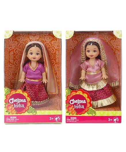 Barbie Kelly In India Doll Purple - Height 11 cm & Kelly In India Doll Purple - Height 11 cm