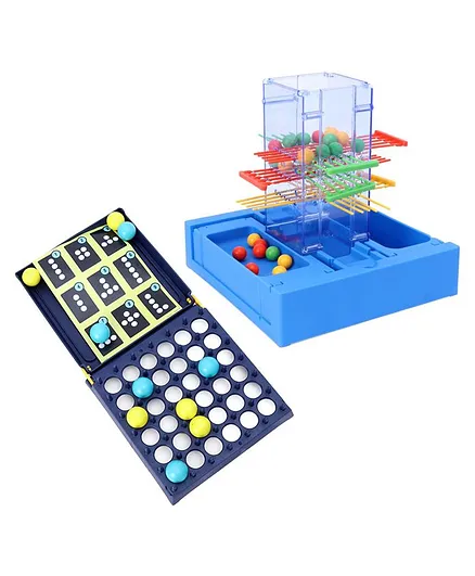 Mattel Travel Ker Plunk Game & Travel Bounce Off Board Game - Multicolor