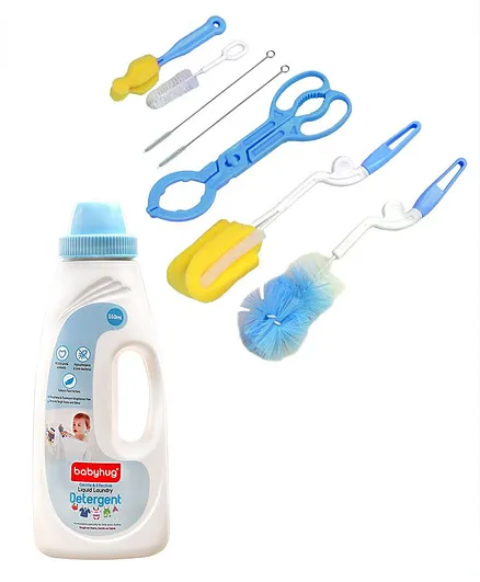 Combo of Disinfectant Liquid Laundry Detergent with bottle Cleaning set
