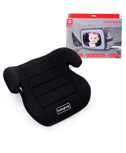 Babyhug High Raise Car Booster Seat - Black