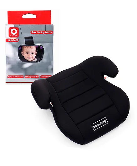 Babyhug High Raise Car Booster Seat - Black