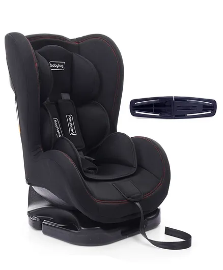 Babyhug Cruise Convertible Reclining Car Seat With Side Impact Protection - Black