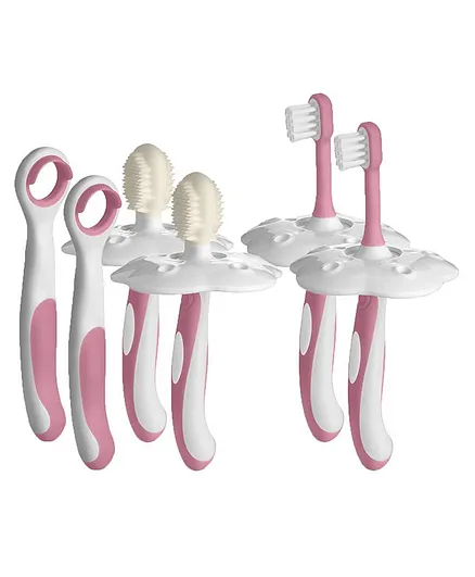 Fisher Price Ultra Care Oral Hygiene Combo Kit Pink - 4 Pieces (Pack of 2)