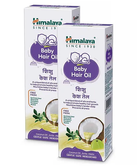 Himalaya Baby Hair Oil - 200 ml (Pack of 2)