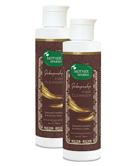 Mother Sparsh Jabapushp Natural Hair Cleanser (Shampoo) ? 200 ml (Pack of 2)