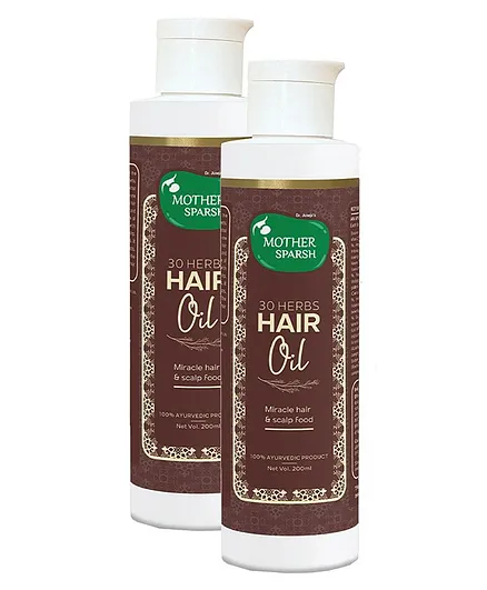 Mother Sparsh 30 Herbs Natural Hair Oil ? 200 ml (Pack of 2)