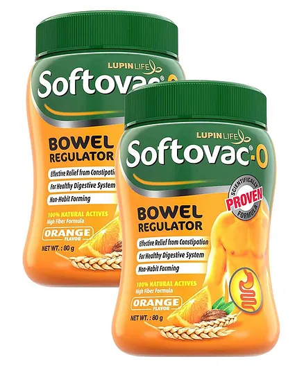 Softovac Bowel Regulator - 80 Grams (Pack of 2)