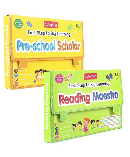 Babyhug First Step to Big Learning Reading Maestro Books Set of 10 combo with Reading Maestro Books Set of 10