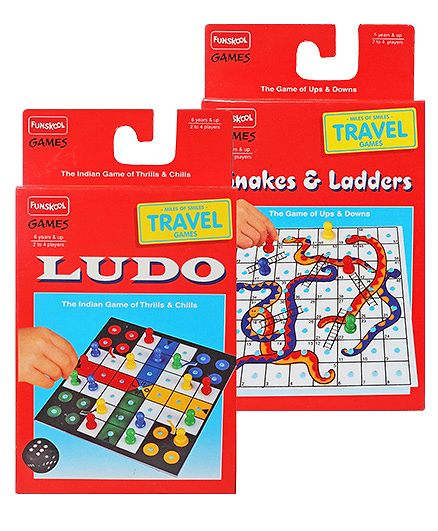 Funskool Travel Luddo with Snakes and Ladders