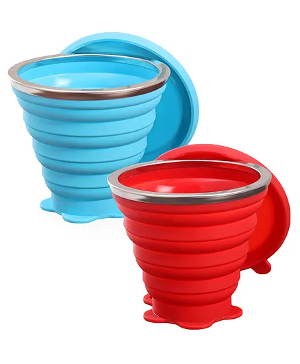 Collapsible Silicone Multi-Use Travel Mug-Pack of 2