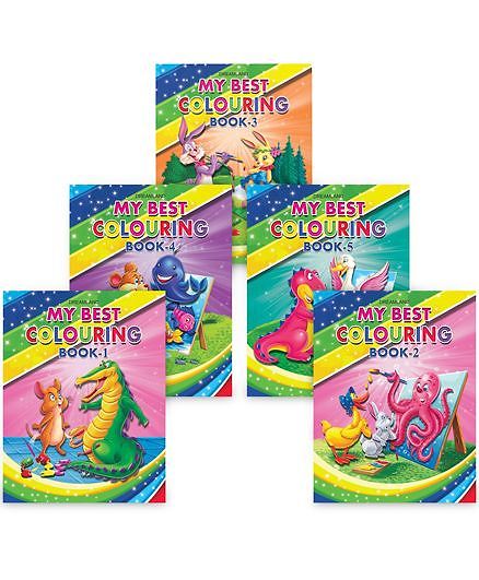 My Best Colouring Books pack of 5