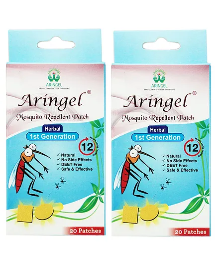 Aringel First Generation Mosquito Repellent Patch - 20 Patches (Pack of 2)