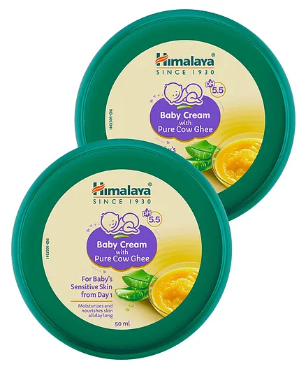 Himalaya Babycare Baby Cream With Pure Cow Ghee - 50 ml Pack of 2