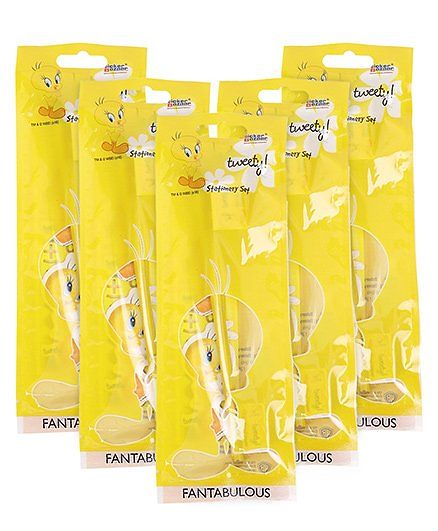 Sticker Bazaar Tweety Stationery Set Yellow - 5 Pieces -Pack of 5