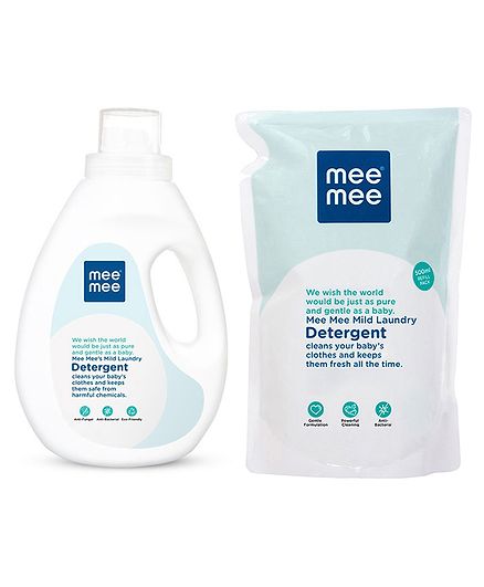 Mee Mee 1500 Ml laundry Detergent with 500 ml Refill pack