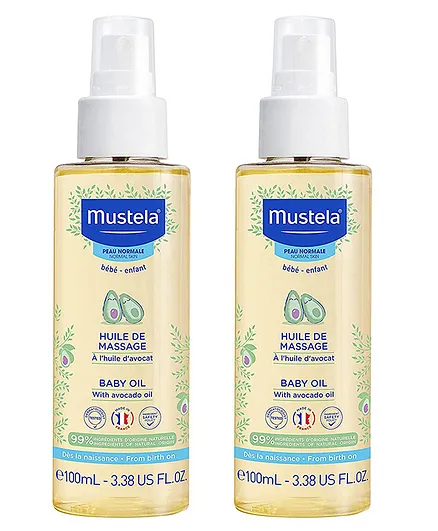 Mustela Baby Oil - 100 ml - Pack Of 2