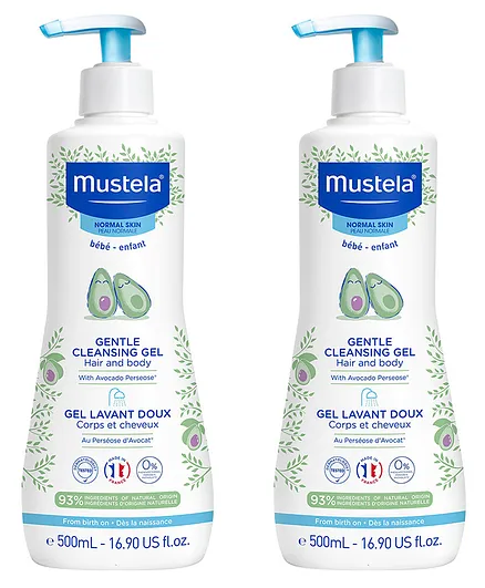 Mustela Gentle Cleansing Gel - 500 ml - Pack Of 2