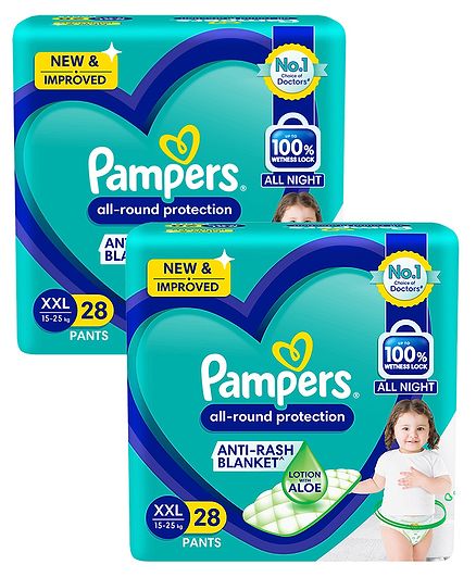 Pampers Baby Dry Pant Style Diapers XXL Size - 28 Pieces ( Pack of 2 )