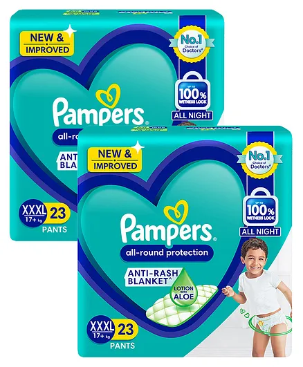 Pampers Pant Style Diapers XXX Large Size - 23 Pieces ( Pack of 2 )