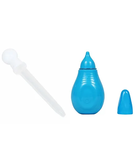 1st Step BPA Free Medicine Dropper - White and Nasal Aspirator With Ear Syringe - Blue