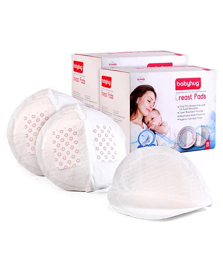 Babyhug 3D Contoured Disposable Breast Pads - Pack of 96 Combo Twin Pack