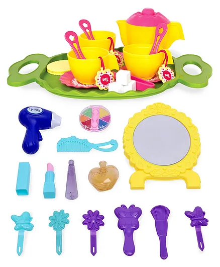 Barbie Mini Make up Toy Set - Multicolor & Giggles Tea Party Set - Multi Color