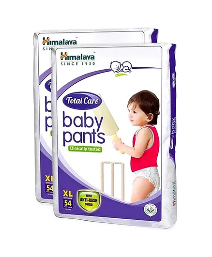 Himalaya Herbal Total Care Baby Pants Style Diapers Extra Large - 54 Pieces ( Pack of 2 )