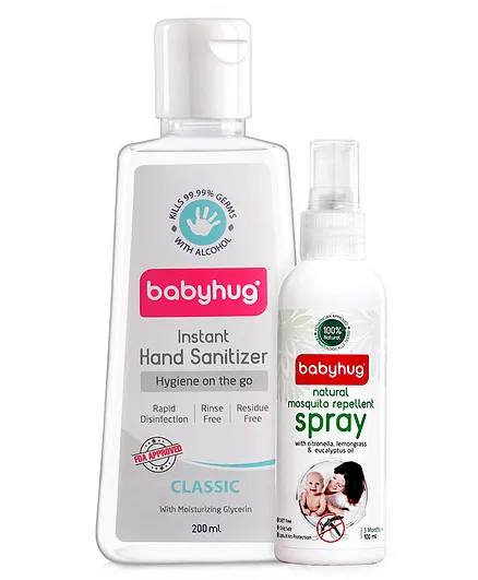 Babyhug Mosquito Reppelent & Sanitizer Classic 200ml