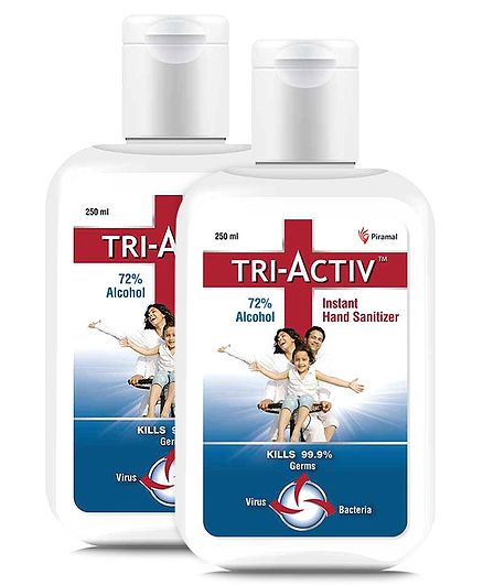 Tri-Activ Instant Alcohol Based Hand Sanitizer - 250 ml ( Pack of 2 )