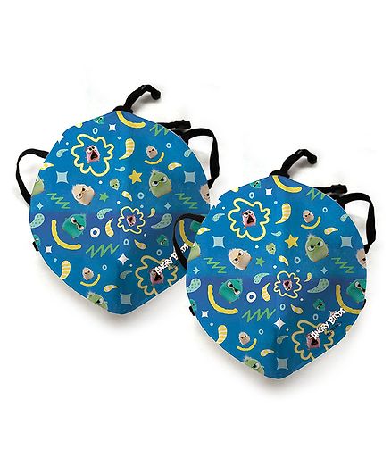 Angry Birds Anti Pollution Face Mask Pack of 2- Blue