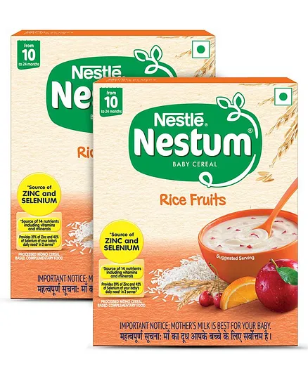 Nestle Nestum Rice Vegetable Baby Cereal Bag in Box - 300 g(Pack of 2)