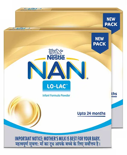 Nestle Nan Lo Lac Infant Formula Powder Bag In Box Pack - 200 g(Pack of 2)