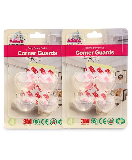 Adore Baby Transparent Corner Ball Guard Pack Of 2