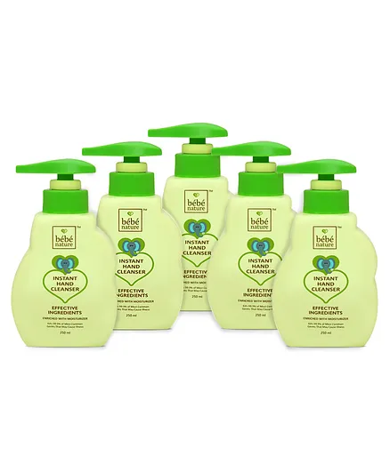 Bebe Nature Instant Hand Cleanser - 250 m ( pack of 5 )