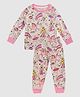 Little Marine Full Sleeves Printed Night Suit - Cream