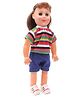 Speedage Doll With Striped Outfit Multicolor - 18 Inches